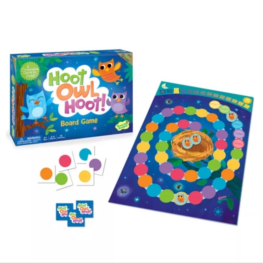 Hoot Owl Hoot Peaceable Kingdom Cooperative Board Game. Ages 4+ - Picture 2 of 5